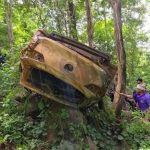 Car wreckage with human skeleton found in Phitsanulok ravine | Thaiger