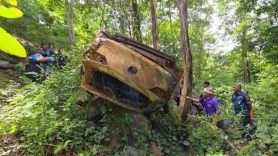 Car wreckage with human skeleton found in Phitsanulok ravine | Thaiger