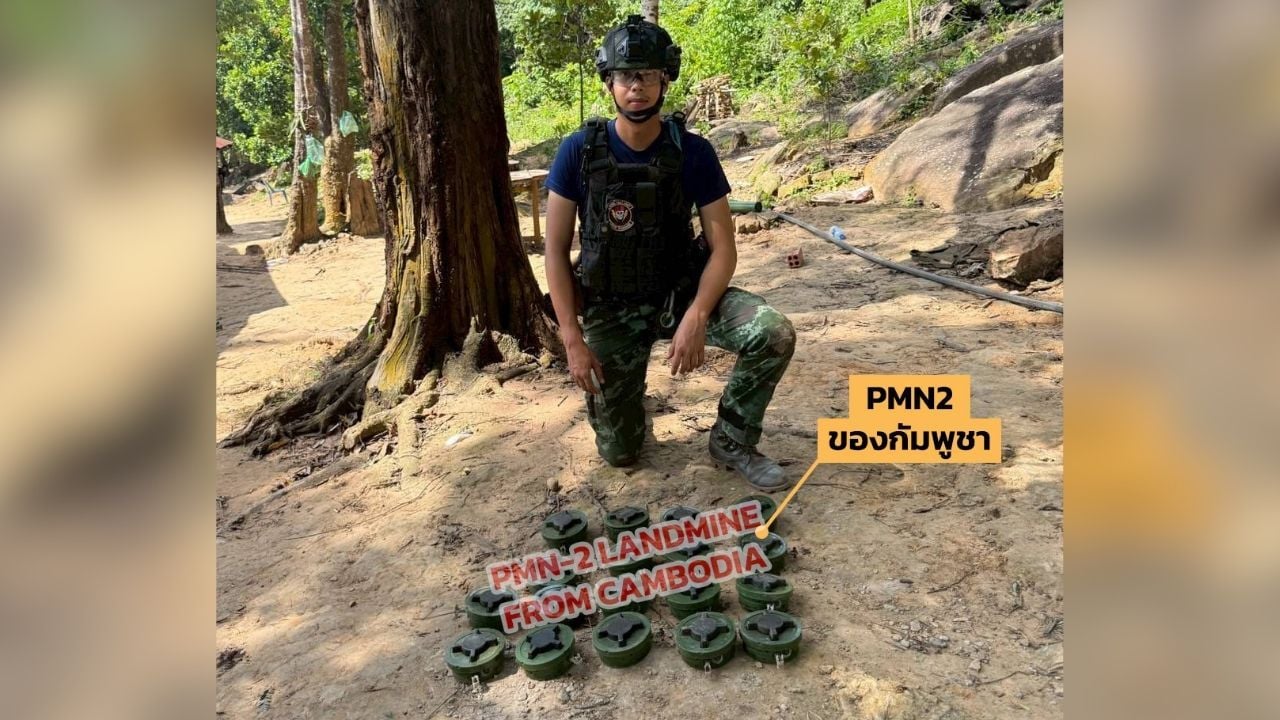 landmines found at border between Thailand and Cambodia