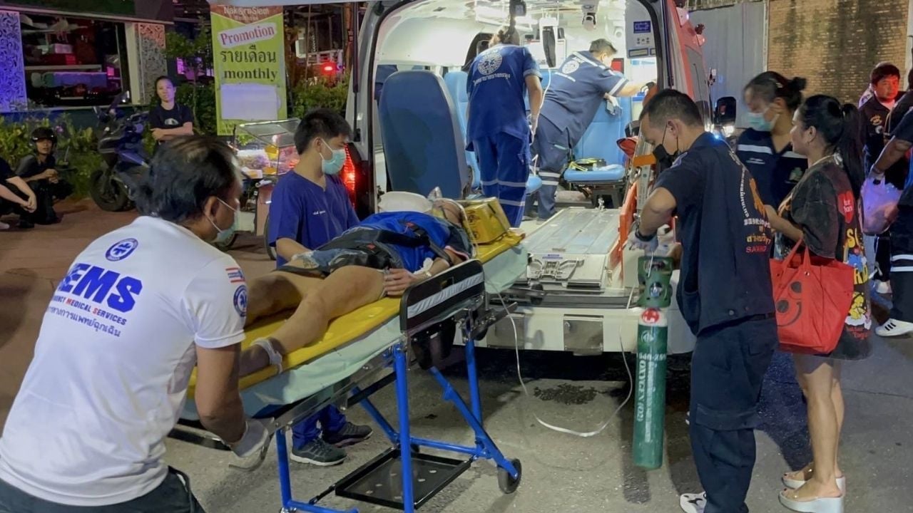 Thai woman injured in motorcycle accident in Pattaya by British motorcyclist