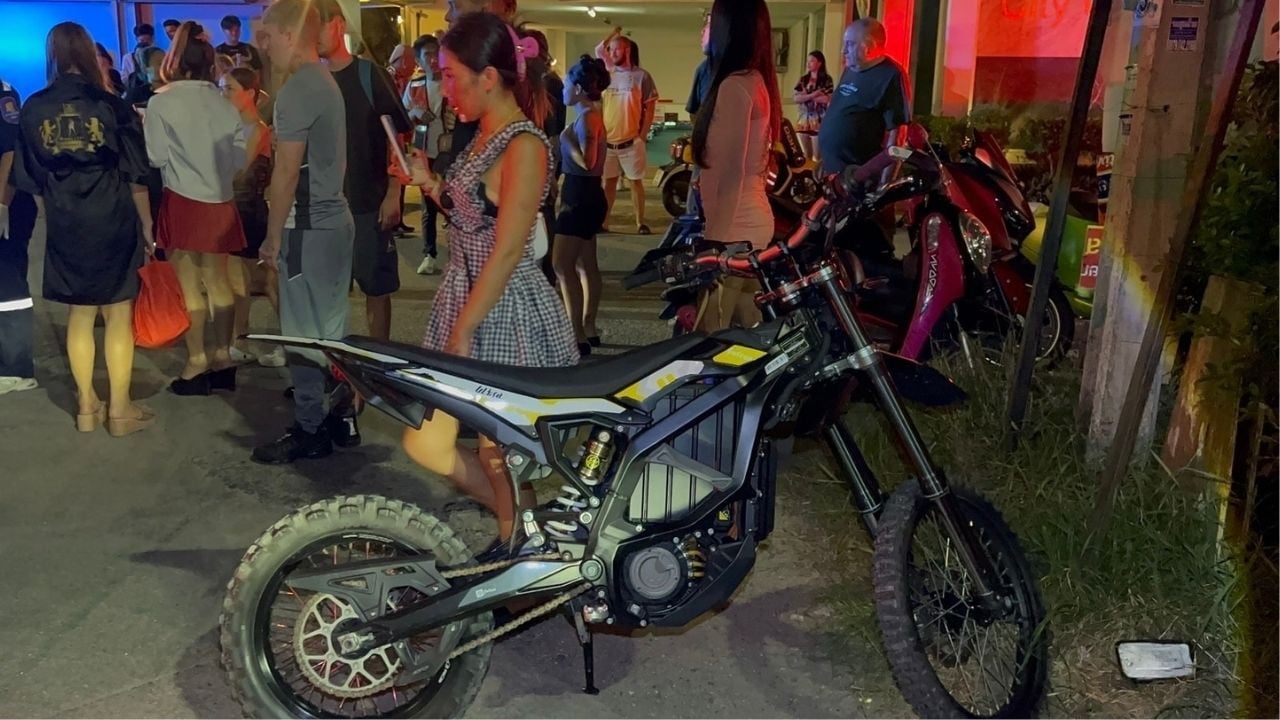British man crashes motorcycle into Thai woman in Pattaya