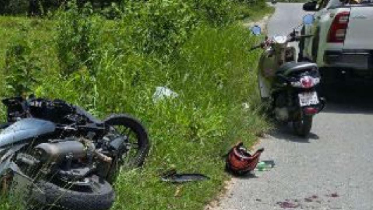 Thai man dies after motorcycle collision with foreigner