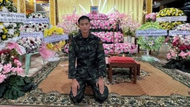 Frontline soldier returns home after mother fatally stabbed by her customer | Thaiger
