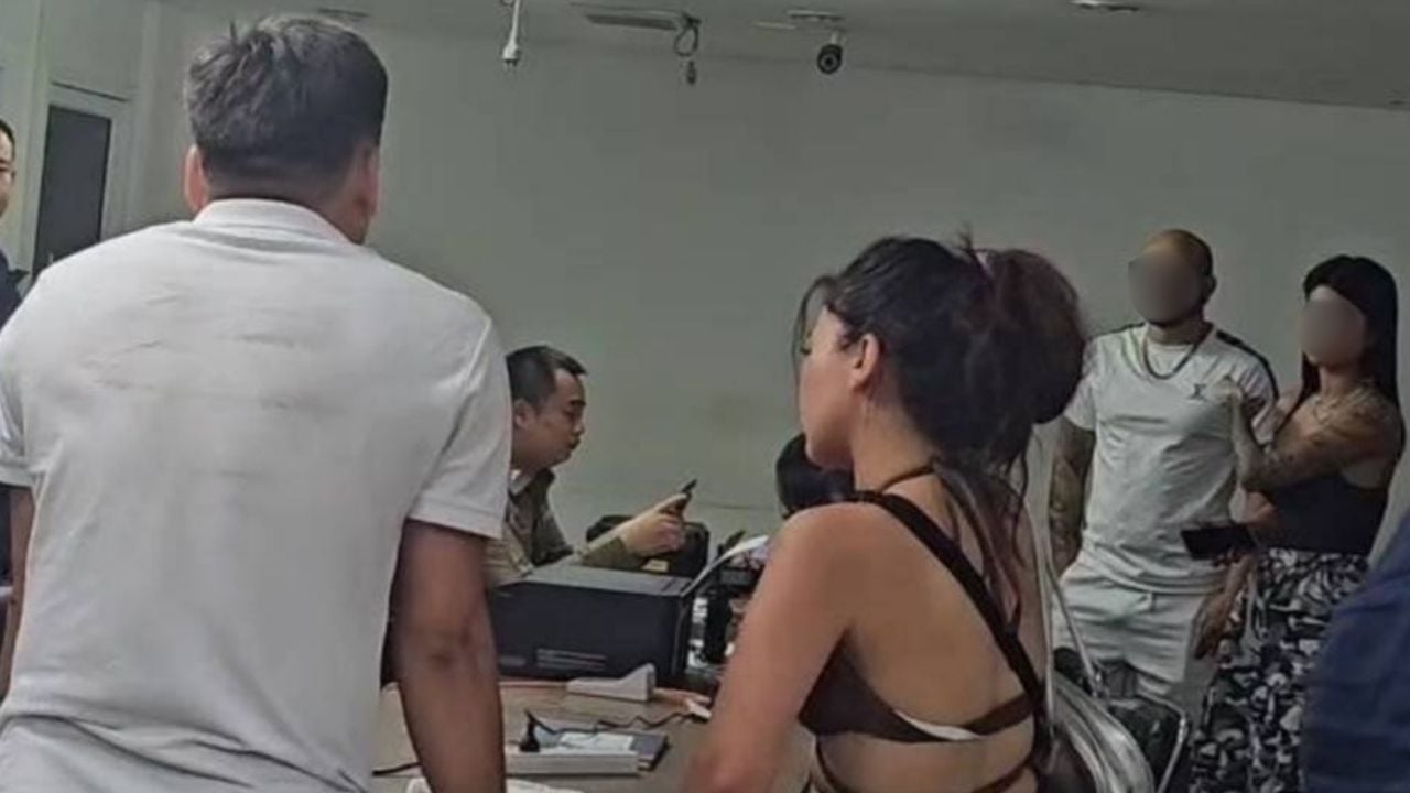 Uzbek tourists grope Thai woman's bottom and attack her Italian boyfriend