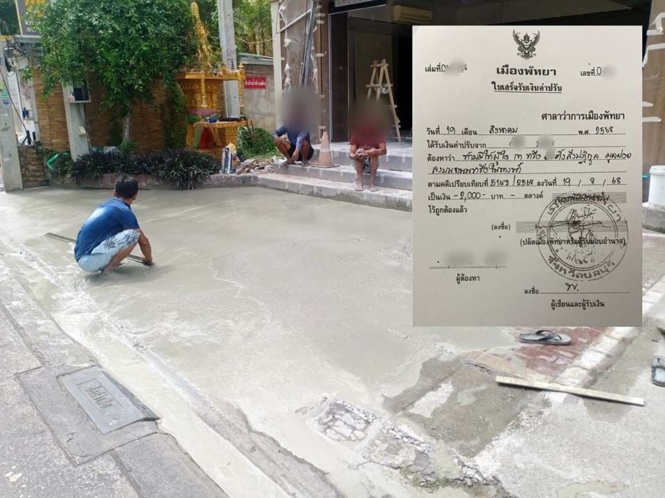 Pattaya cement scandal: Contractor fined for drain dump | News by Thaiger