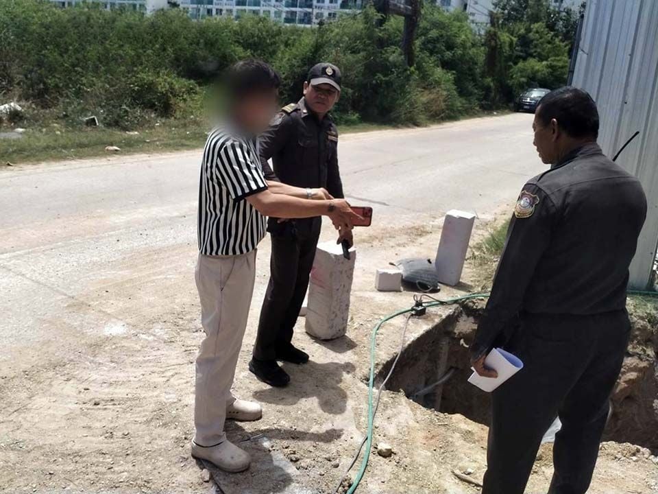 Illegal waterworks busted in Jomtien street raid | News by Thaiger