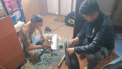 Phuket copper thief caught red-handed stripping stolen wire | Thaiger