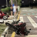 Tourist thrown into palm tree in Pattaya bike crash | Thaiger
