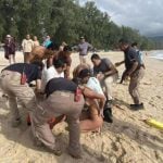 Jet ski heroes drag tourist from Phuket rip current (video) | Thaiger