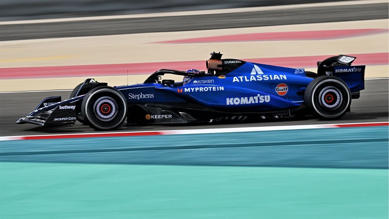 Alex Albon in his 2025 Williams