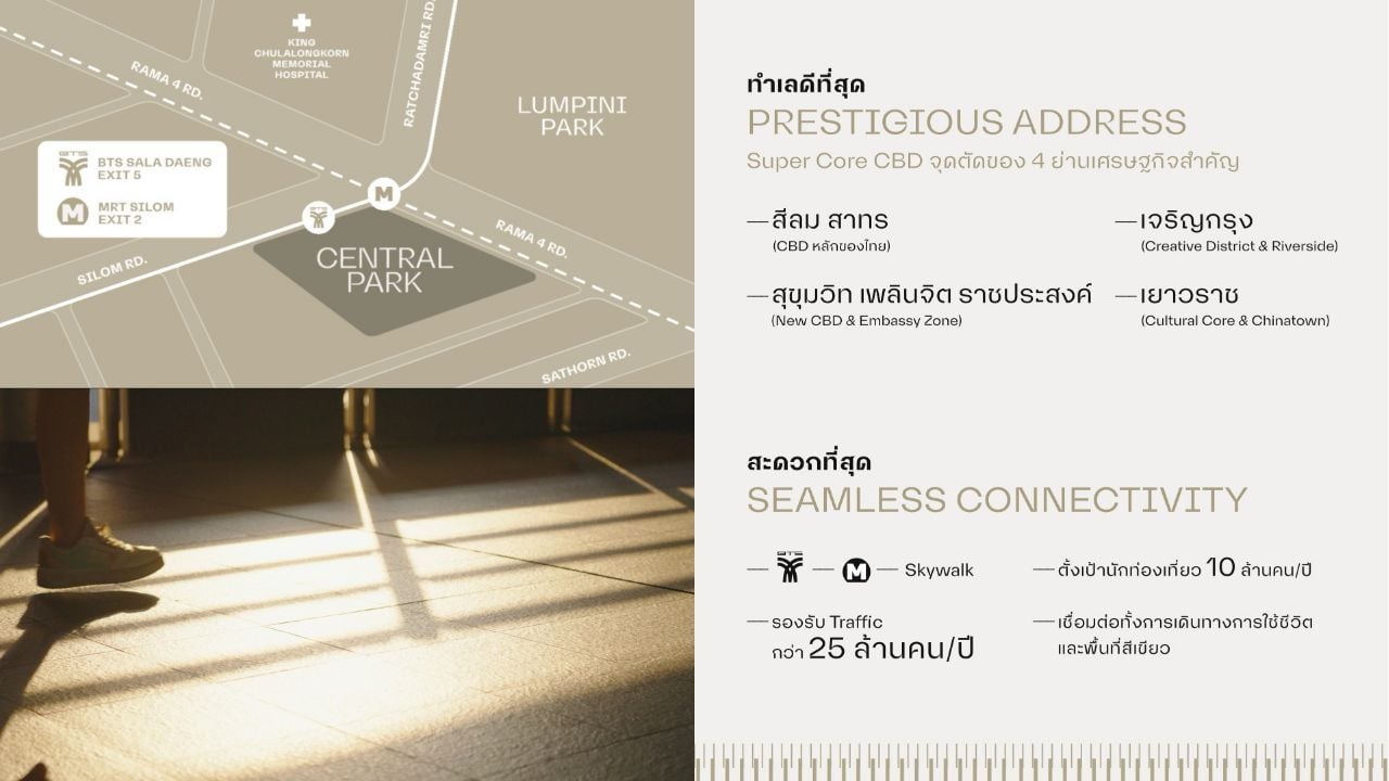 A map showing the connectivity