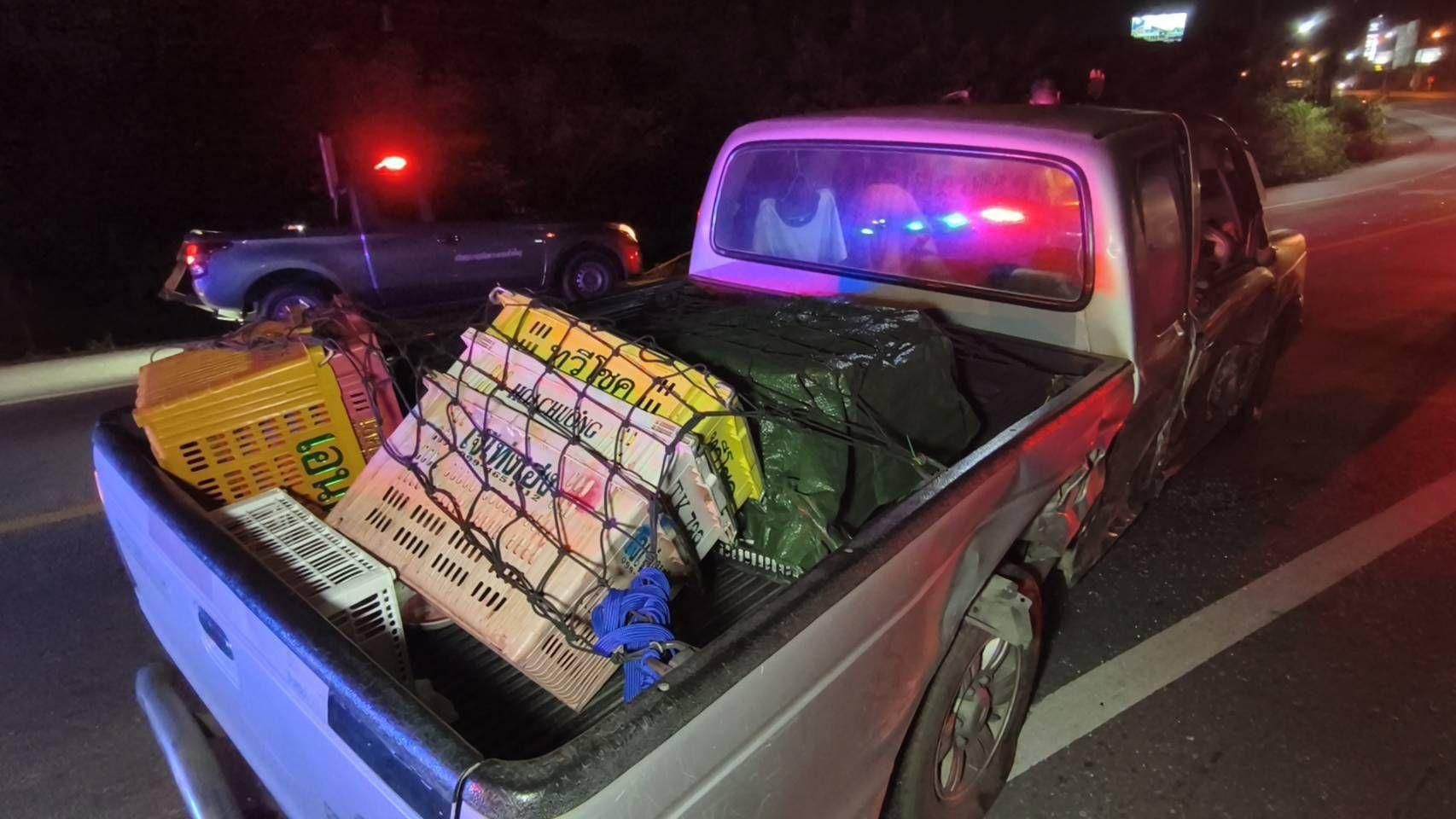 Chon Buri hit-and-run driver dumps pickup and flees on foot | News by Thaiger