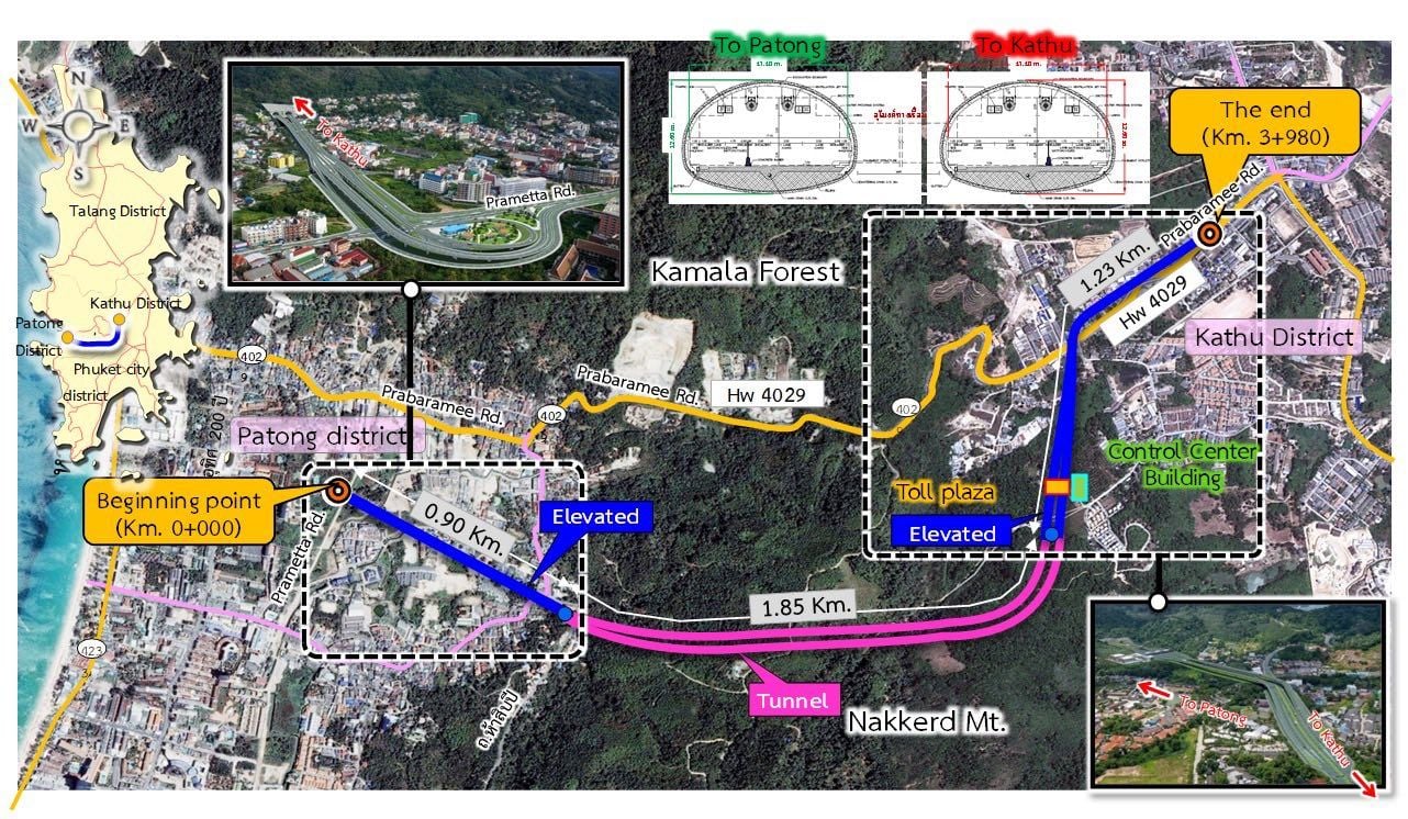 Phuket’s Patong Tunnel greenlit with 11-billion-baht budget | News by Thaiger