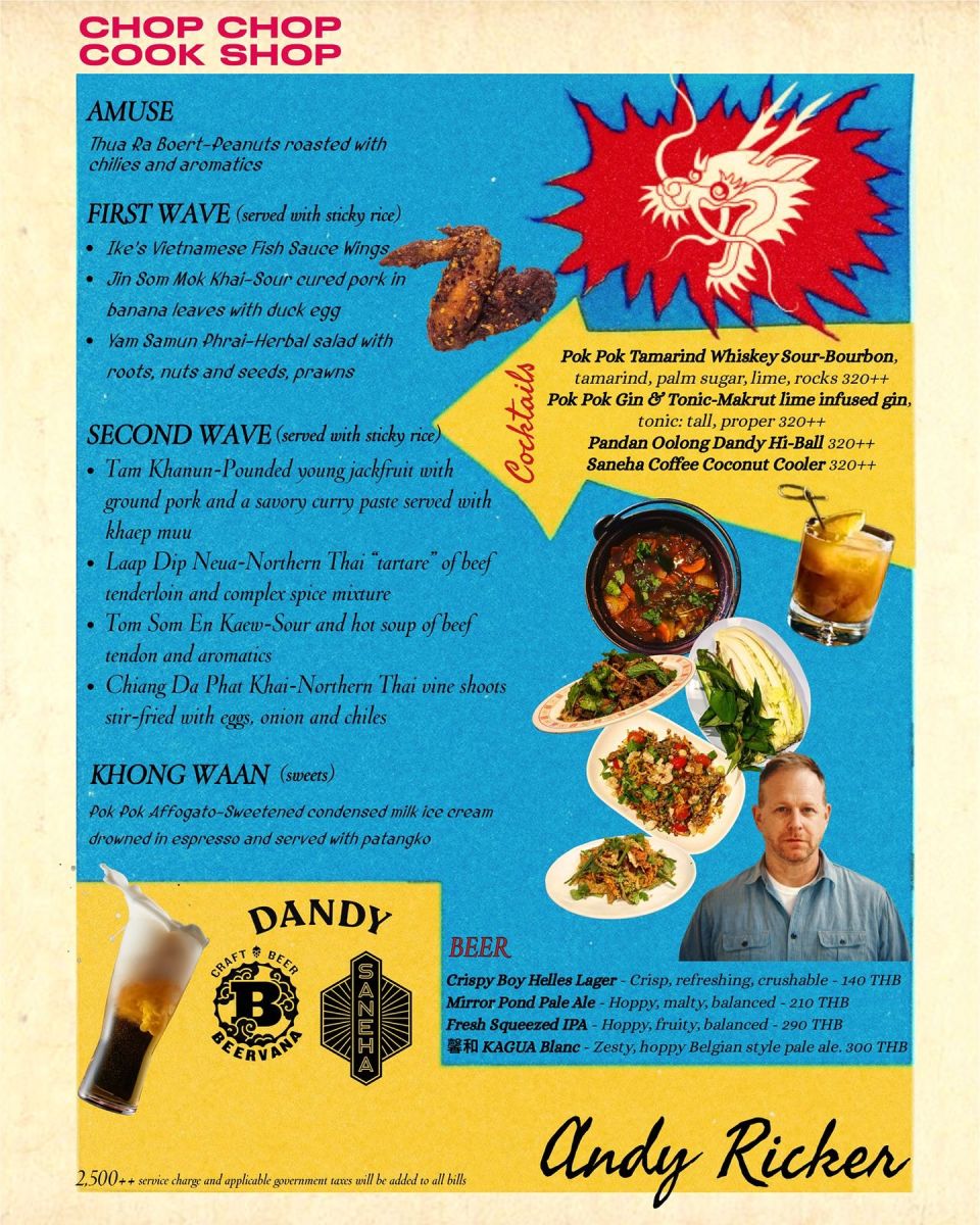 Andy Ricker Pop Up at Chop Chop Cookshop Bangkok