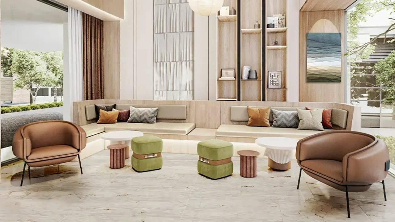 The lobby of Arise Vibe, one of the few pet-friendly condos in Phuket