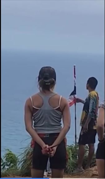 Film crew blasted for rolling up Thai flag at Phuket viewpoint (video) | News by Thaiger