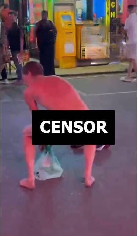 Naked tourist dances on Soi Bangla, sparks online backlash | News by Thaiger