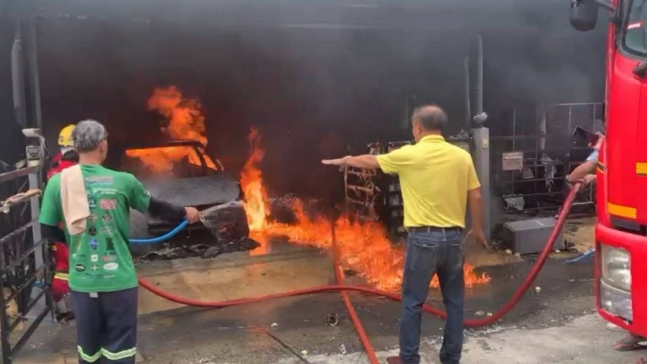 E-motorcycle company accused of dodging responsibility after battery blast | Thaiger