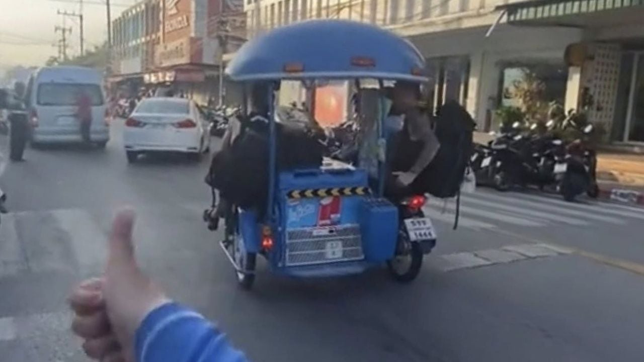 Phuket ice cream vendor free ride for foreigners