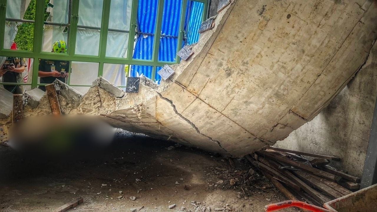 Construction worker killed by collapsed staircase