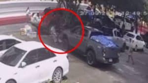 Pickup driver claims brake failure after crashing man twice in Chiang Rai temple | Thaiger