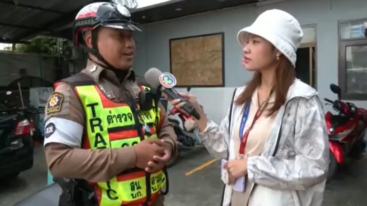 Thai man faces jail and fine for damaging police motorcycle