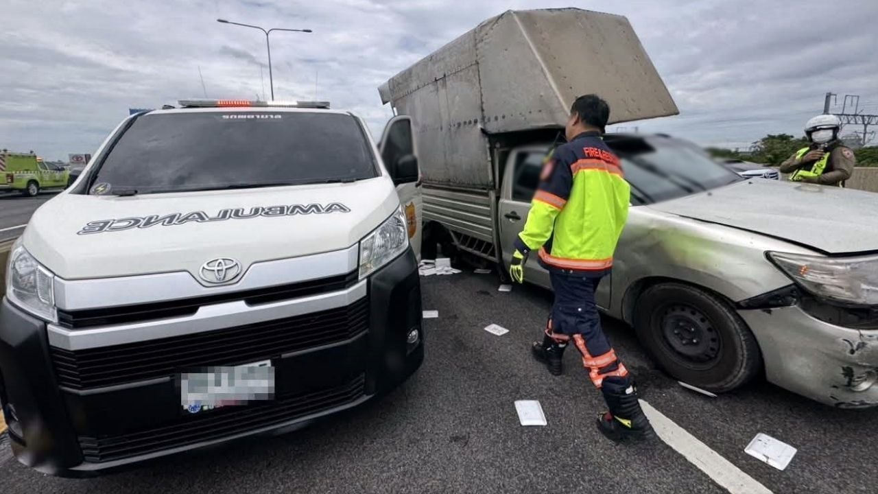 Burmese man dies after falling from Bangok tollway