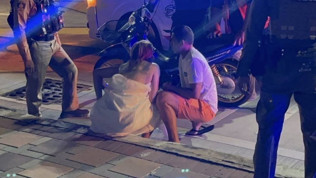 Rescue team intervenes as topless woman runs into traffic in Pattaya | News by Thaiger