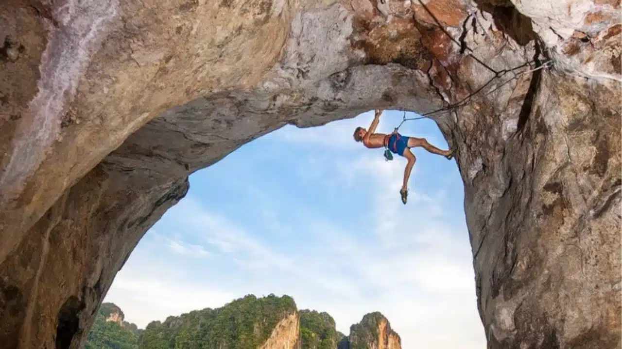 Rock climbing