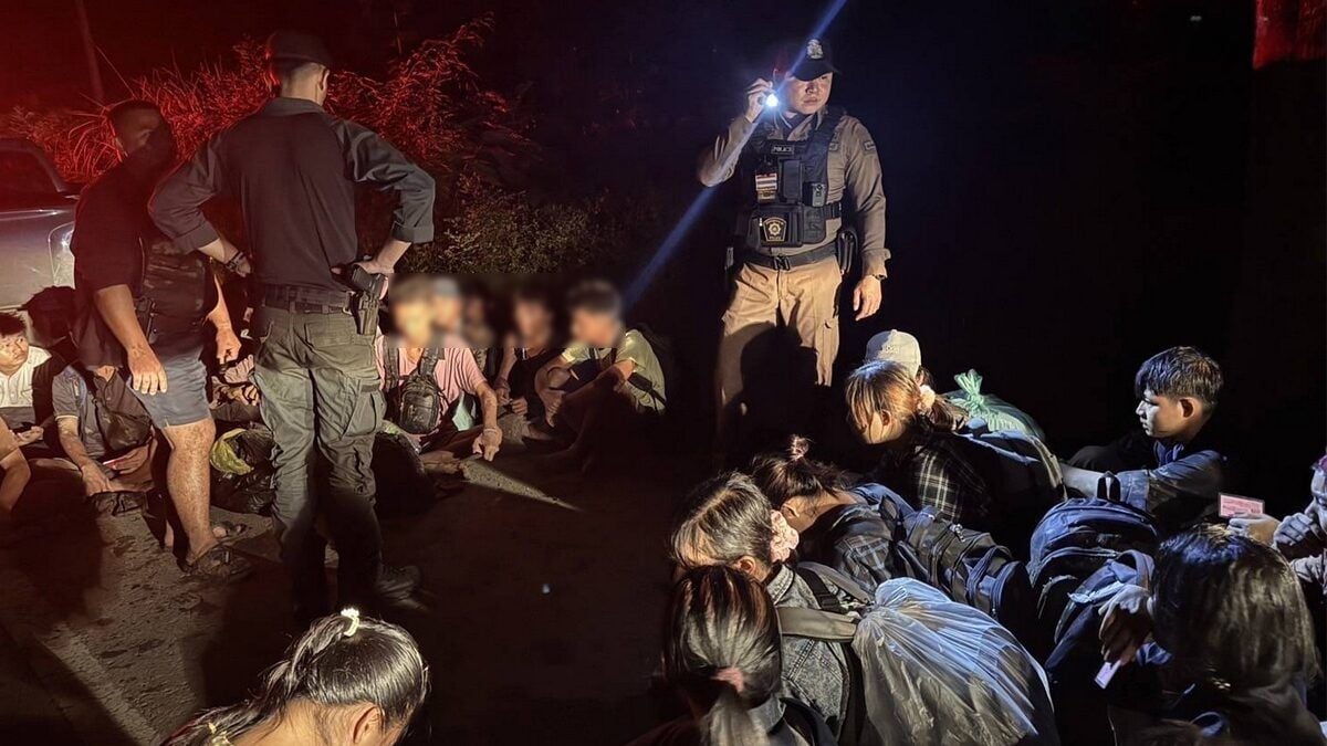 Nearly 100 Myanmar migrants arrested in Kanchanaburi orchard | Thaiger