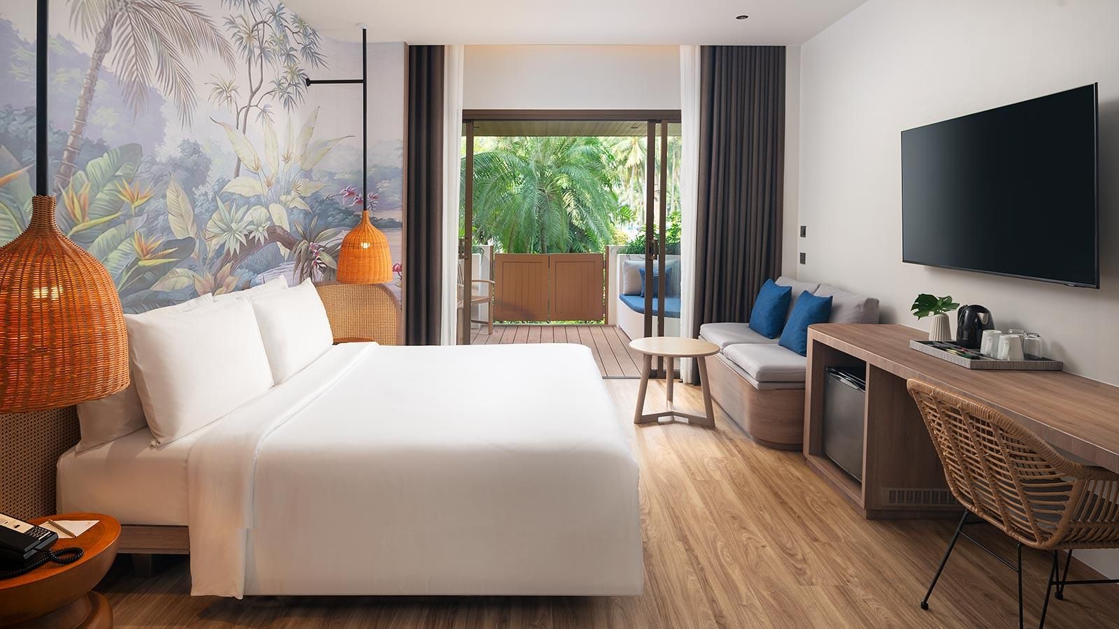 The Premier Garden Terrace at Amari Bangsaen, a beach hotel near Bangkok, Thailand.