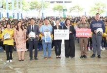 Pattaya road safety drive wraps up with helmets and hope | Thaiger