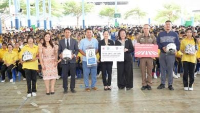 Pattaya road safety drive wraps up with helmets and hope | Thaiger
