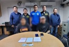 Pattaya cops arrest duo in call centre mule bank account scam | Thaiger