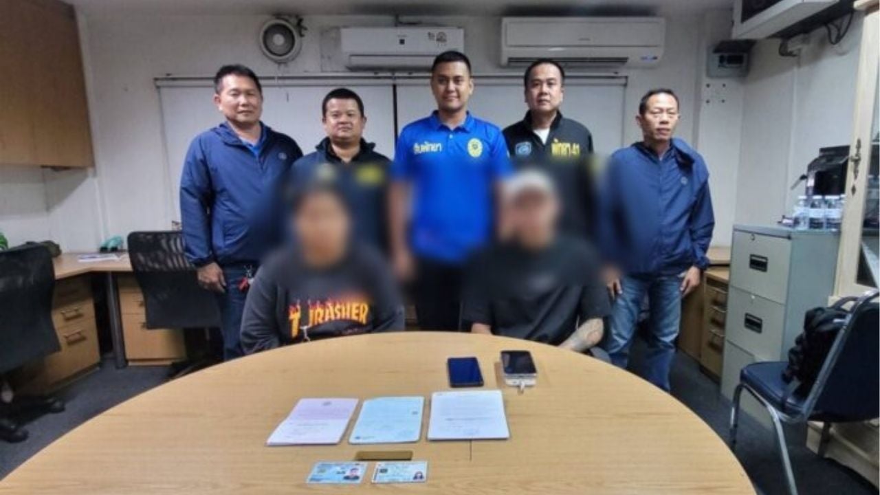 Pattaya cops arrest duo in call centre mule bank account scam | Thaiger
