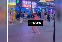 Naked tourist dances on Soi Bangla, sparks online backlash | Thaiger