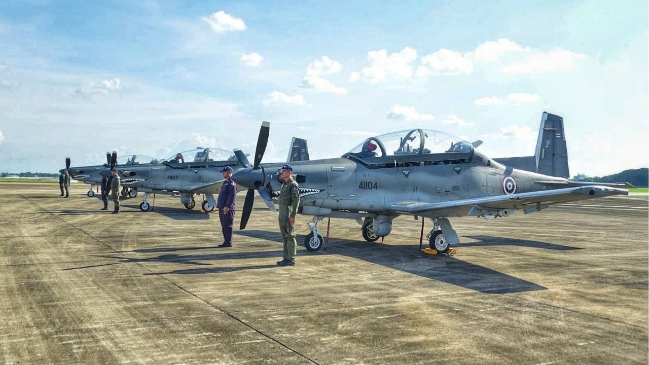 RTAF unveils new US-built AT-6TH attack jets in Chiang Mai | Thaiger