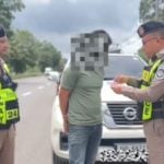 Pickup driver busted for fake tax sticker trick in Chumphon | Thaiger