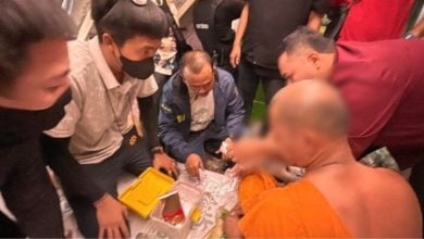 Bang Lamung monk busted with meth hidden in alms bowls | Thaiger