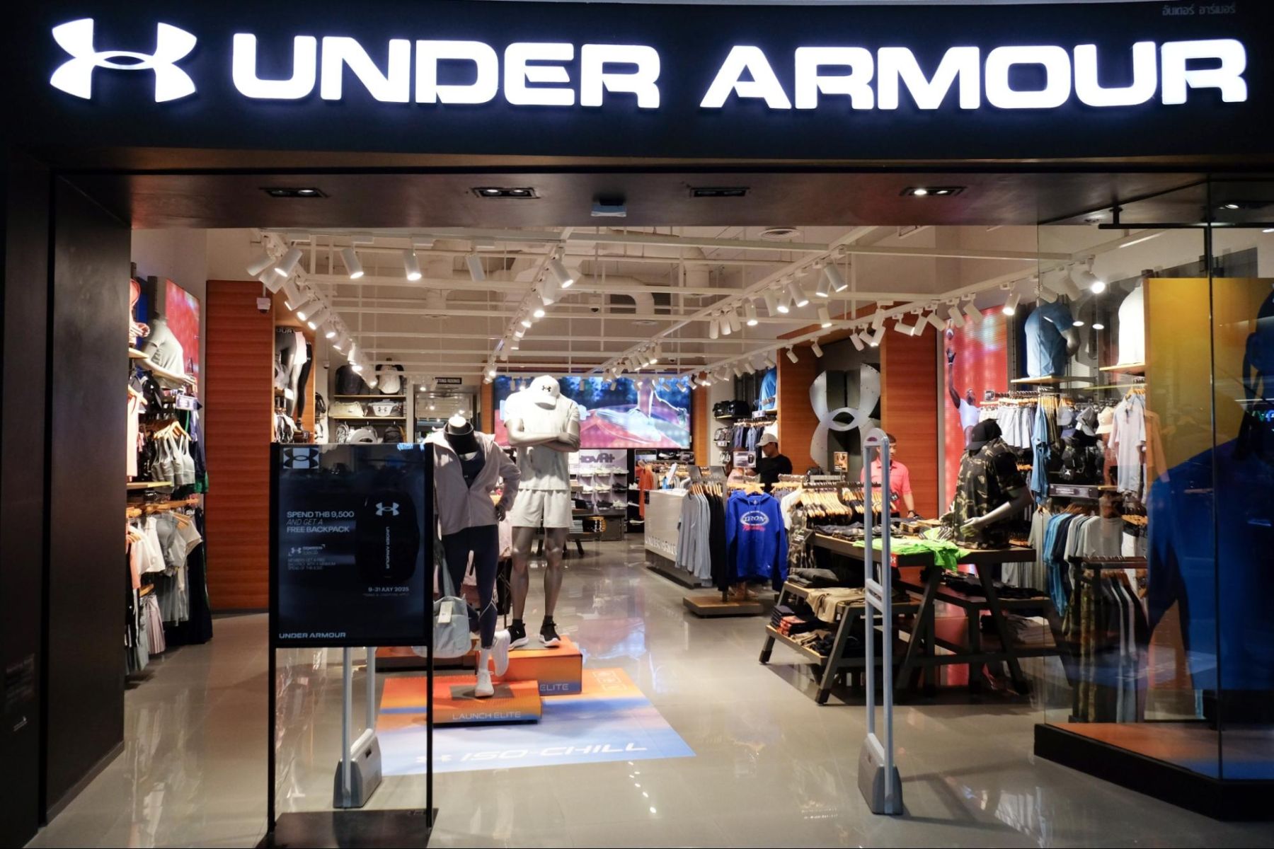Under Armour sells sports gears in Phuket