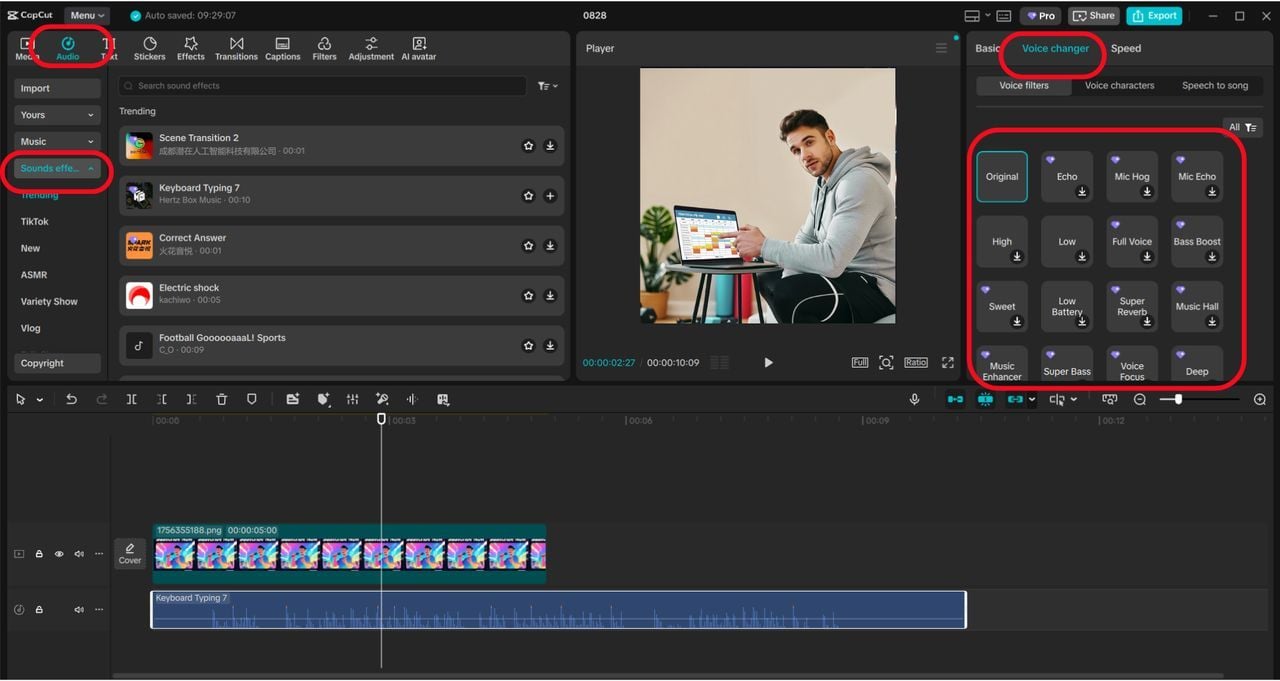 How to edit workout routine videos with the CapCut desktop editor with a voice changer | News by Thaiger