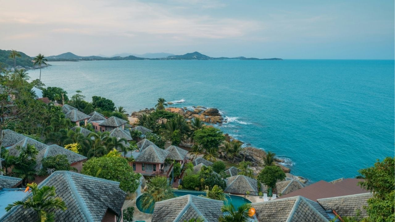 Overlooking a resort in Koh Samui | Photo by Yavor Punchev on Unsplash