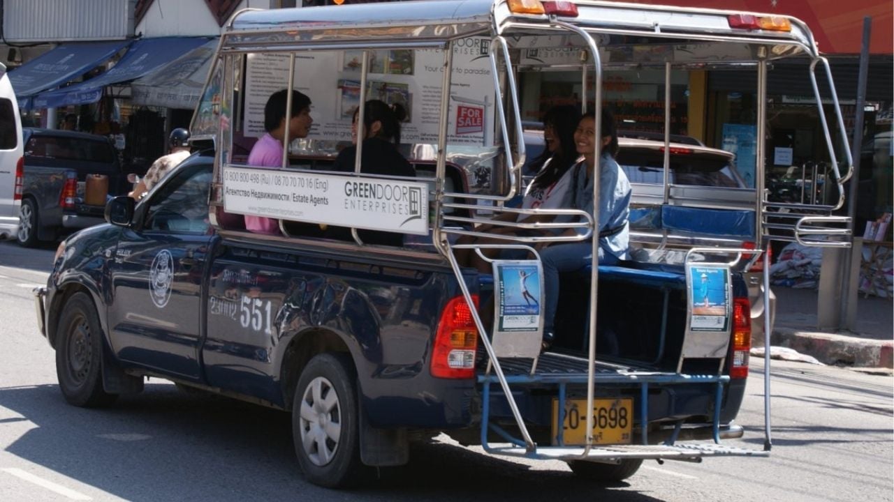 A songthaew in Pattaya | Photo taken from Go, Travel to Thailand website page