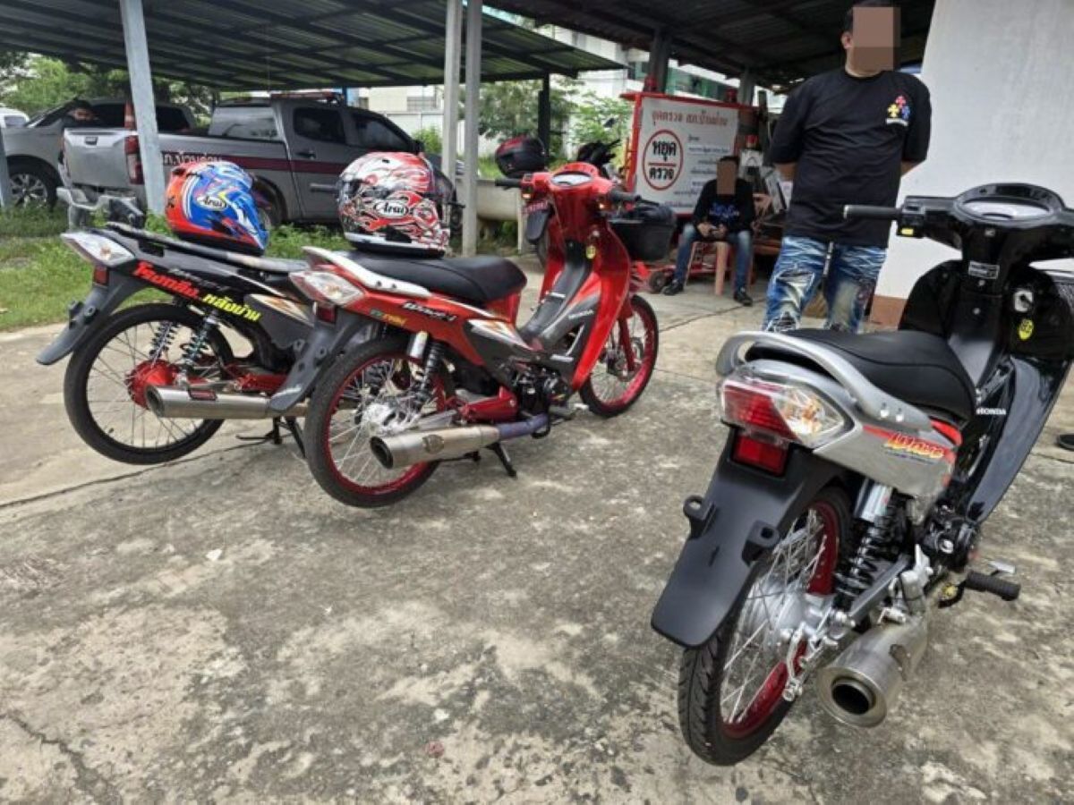 Buri Ram police seize nearly 100 modified motorcycles from convoy | News by Thaiger