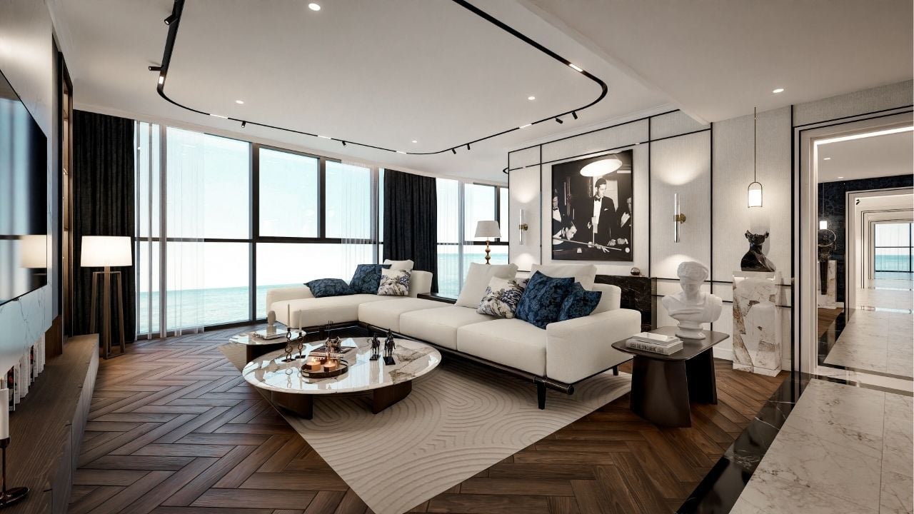 A view of the Sky Penthouse