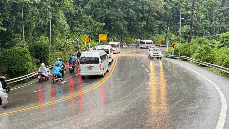 Tree and power pole fall cuts traffic on Patong Hill road | News by Thaiger