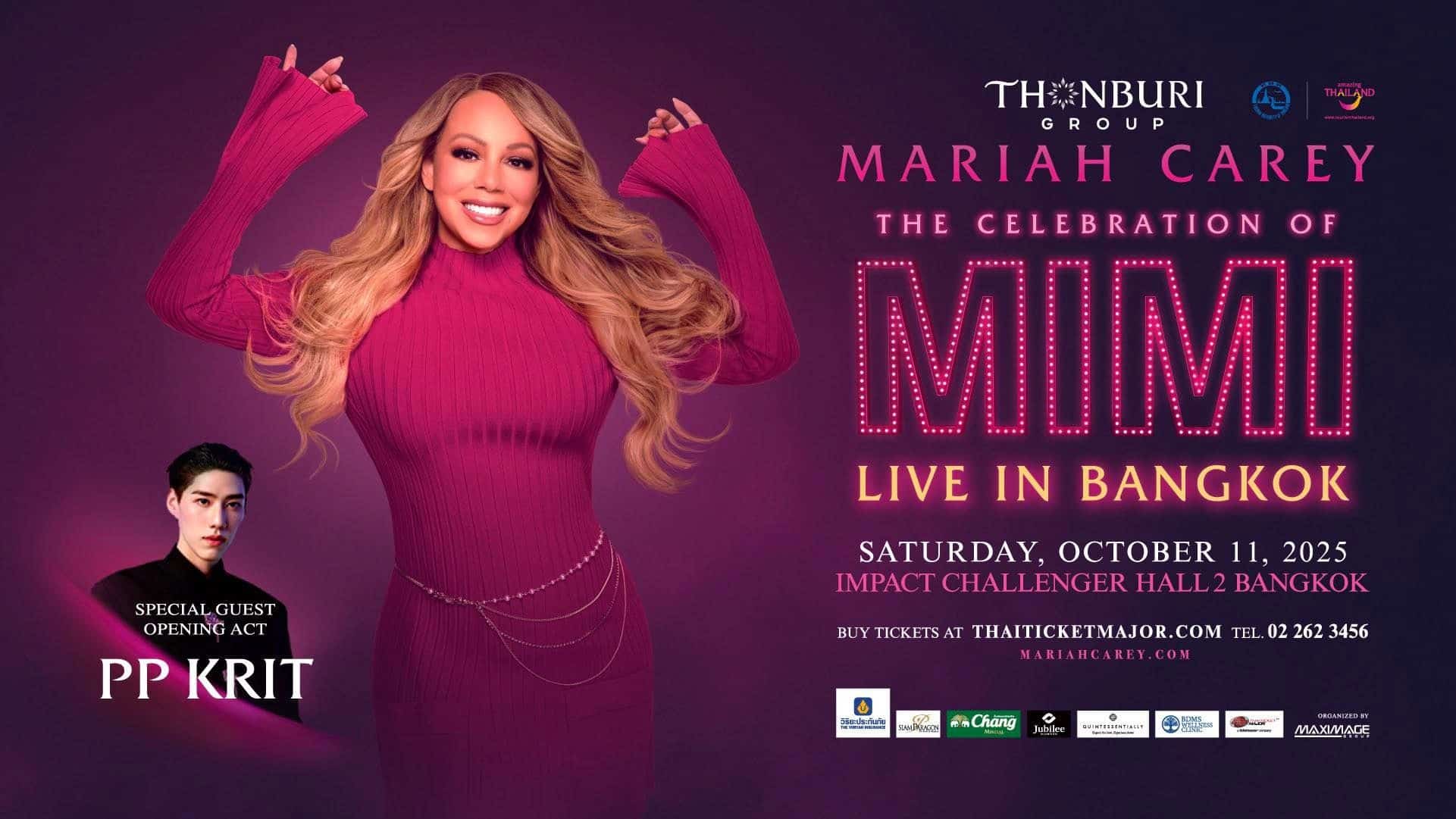 Mariah Carey dazzles Bangkok with 'Mimi' world tour arrival | News by Thaiger