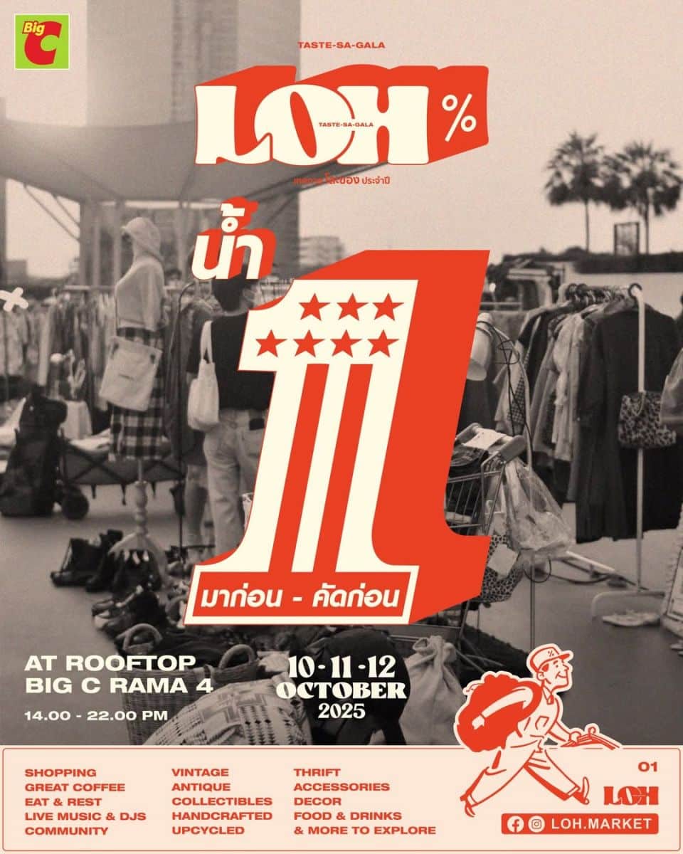 LOH Market at Rooftop Big C Rama 4 Bangkok
