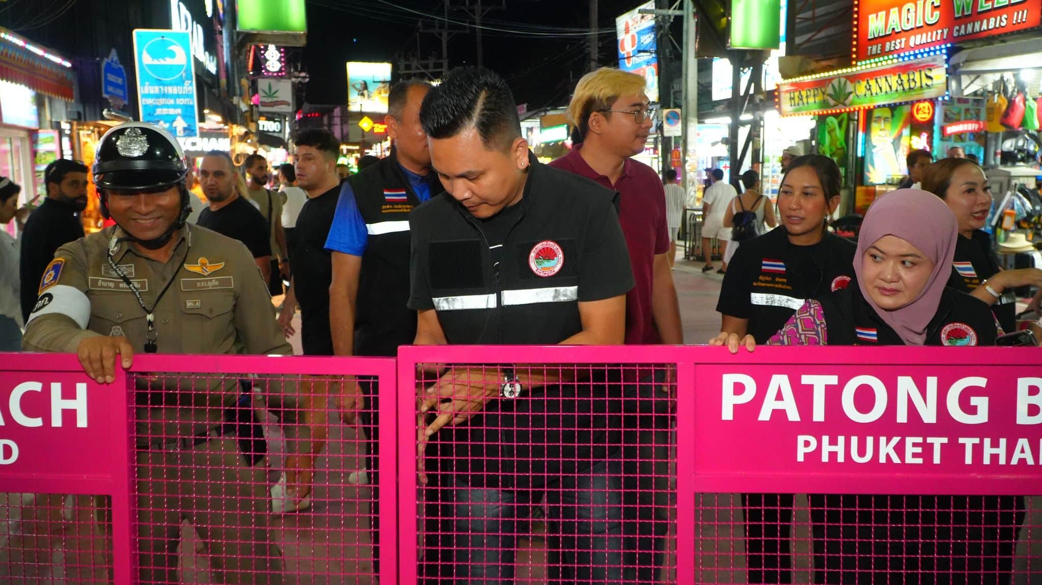 Patong gets safety boost with new traffic barriers | News by Thaiger