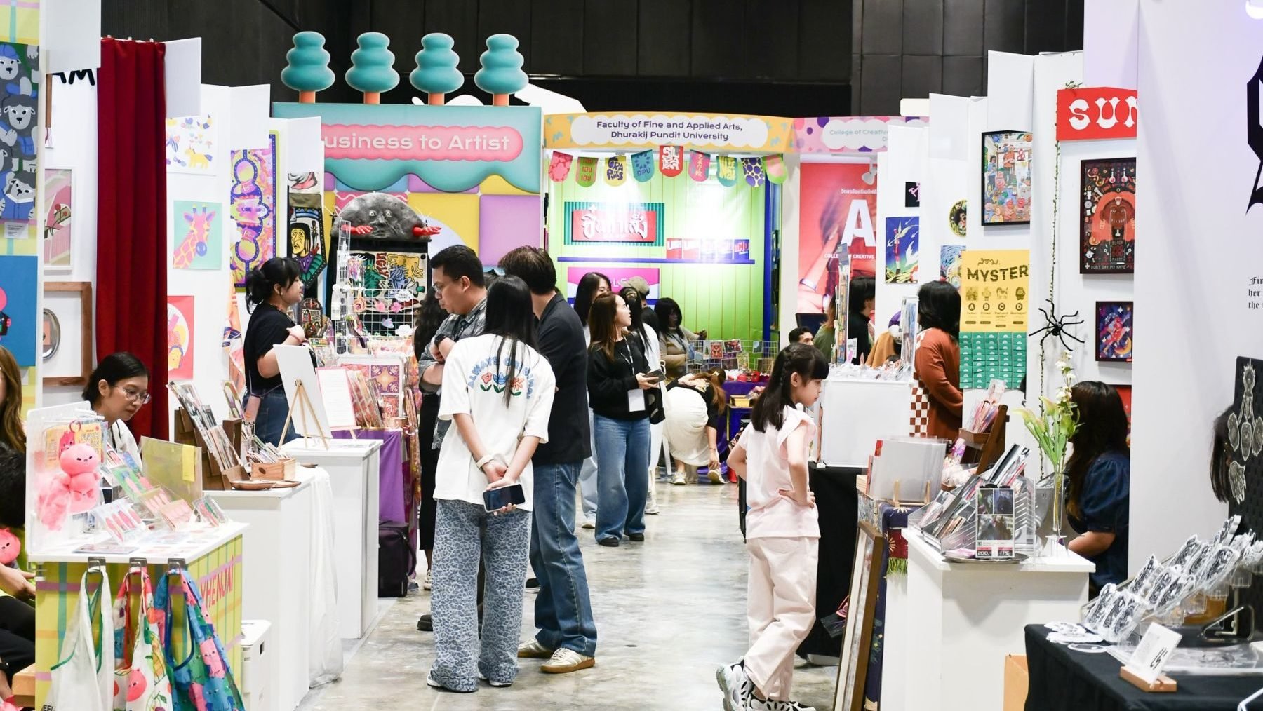 Artists and their art at Bangkok Illustration Fair 2025